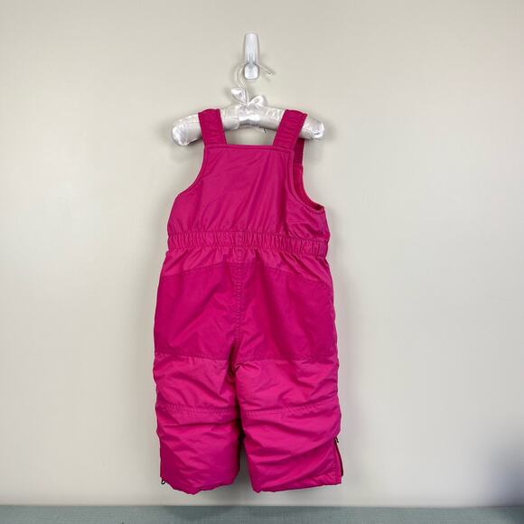 L.L. Bean Pink Cold Buster Snow Bib Overalls 12-18 Months - Picture 7 of 8